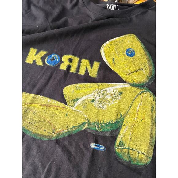 Korn Issues Album Art Ragdoll Graphic T-Shirt Black/Yellow Mens Size 2XL NWOT - Picture 6 of 6